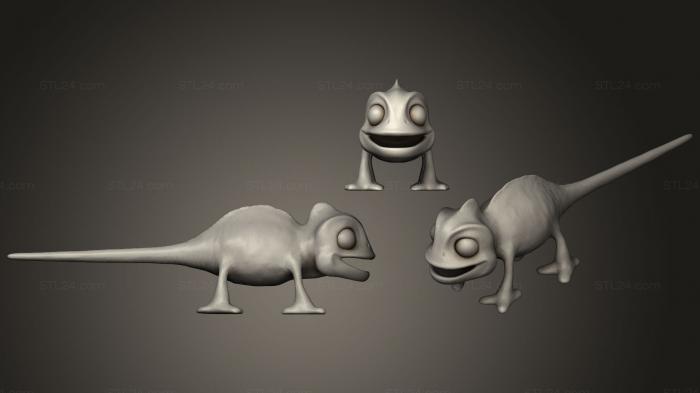 Toys (Cartoon Chameleon, TOYS_0456) 3D models for cnc
